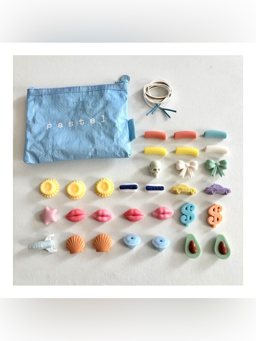 CJ Hendry Pastel Beads & Pouch